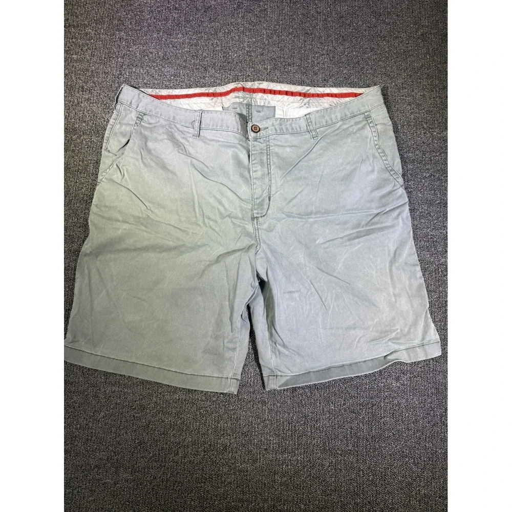 Tommy Bahama Mens 42 Chino Shorts‎ Sage Green Cotton Tencel Stretch 9.5 Inseam
